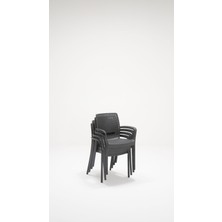 ModaLife Viva 90 x 150 Bahçe-Balkon-Teras Seti – Antrasit