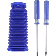 Augusts V7 V8 V10 V11 Elektrikli Süpürge Yumuşak Silindir Peluş Şerit, Emiş Mavi Hortum (Yurt Dışından)