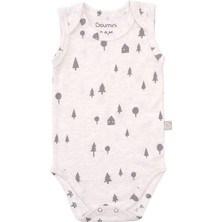 Boumini Pamuklu 2'li Bebek Çıtçıtlı Atlet Body Çam Ormanı Bej