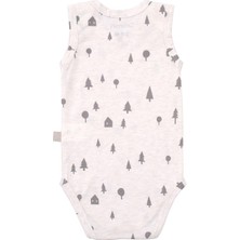 Boumini Pamuklu 2'li Bebek Çıtçıtlı Atlet Body Çam Ormanı Bej