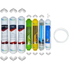 Pemax Water Solutions Pws Kapalı Kasa Su Arıtma Cihazlarına  Ecomax  7li Mebransız  Alkali +Mineral +Detox+Tatlandırıcı