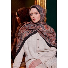 Yavruağzı Etnik Desen Royal Şal