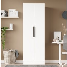 Robin Home lukas 2 Kapaklı Gardırop Elbise Dolabı Beyaz