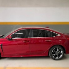 Honda Civic Uyumlu Fe 2021> Cam Çıtası 8 Parça Paslanmaz Çelik