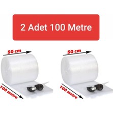 Mçb Group 2 Adet Balonlu Naylon 50 cm x 100 m Ambalaj Naylonu Patpat Pıt Pıt 40 gr