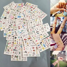 Huizongxu 10 Sayfa Sevimli Çocuklar Geçici Dövme Ilham Veren Vücut Makyaj Etiket Dövmeler (Yurt Dışından)