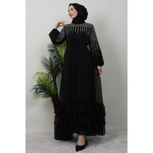 Giza Store Suna Incili Şifon Elbise