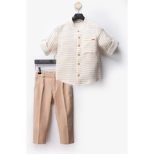 Bebek Vadisi Keten Pamuklu Erkek Bebek Takım Ikili Erkek Çocuk Takım Erkek Bebek Giyim Erkek Bebek Alt Ust Takım