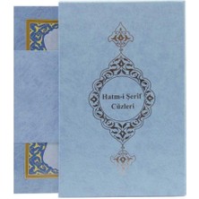 Mavi Karton Ciltli Kutulu Orta Boy 30 Cüz Kur'an-I Kerim