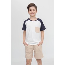 Reglan Cepli Tshirt ve Şort Erkek Çocuk Takım Indigo