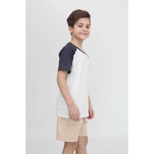 Reglan Cepli Tshirt ve Şort Erkek Çocuk Takım Indigo