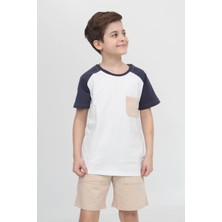 Reglan Cepli Tshirt ve Şort Erkek Çocuk Takım Indigo
