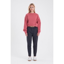 Kadın Alian Antrasit Beli Lastikli Smart Pantolon