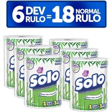 Solo Dev Rulo Kağıt Havlu 6'lı Set