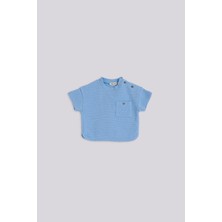 GB Baby Basic Bg Store Erkek Bebek Mavi Şort ve Tshirt Takımı