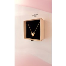 Solène Luv Altın Kaplama Rose Gold Kalp Tasarım Kolye