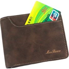 Runxi Life Hall Erkek Cüzdan Moda Casual Çoklu Kart Yuvası Erkek Cüzdan Para Cüzdanı Kısa Üç Katlı Cüzdan (Yurt Dışından)