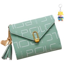 Runxi Life Hall Moda Toka Bayanlar Kısa Cüzdan Küçük Üç Katlı Kart Tutucu Para Cüzdanı Kadın Clutch (Yurt Dışından)