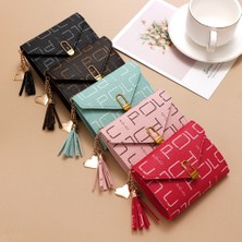 Runxi Life Hall Moda Toka Bayanlar Kısa Cüzdan Küçük Üç Katlı Kart Tutucu Para Cüzdanı Kadın Clutch (Yurt Dışından)