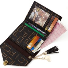 Runxi Life Hall Moda Toka Bayanlar Kısa Cüzdan Küçük Üç Katlı Kart Tutucu Para Cüzdanı Kadın Clutch (Yurt Dışından)