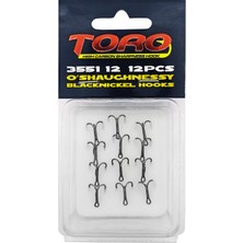 Atik Camp Protackle Üçlü İğne Siyah Nikel 12'li No:12 (3551)