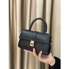 Vellichor Mini Boy Kapaklı Gold Tokalı Çapraz Çanta