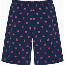 Penti Red Anchor Çok Renkli Şortlu Pijama Takımı