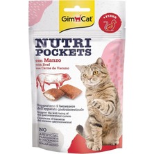 Gimcat Nutripockets Manzo Biftekli Malt Kedi Ödülü 60gr 3'lü Paket