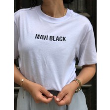 Nous Mv Beyaz Basıc Tshırt Unısex