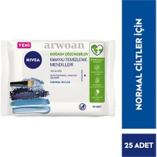 Arwoan Nivea Makyaj Temizleme Mendili 25 Adet (Yüz, Göz ve Kuru Ciltler Için)