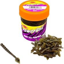 Atik Camp Silikon Kurt Sahte Balık Yemi - Kokulu - H Tail - Kahve - Power Bait (9958)