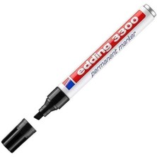 Edding 3300 Siyah Kesik Uçlu Permanent Marker Endüstriyel Kalem