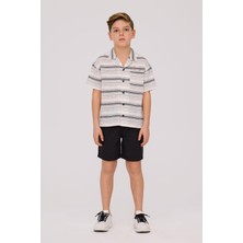 Nebbati Bg Store Erkek Çocuk Çizgili Gömlek