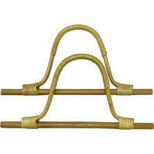 Kartopu Elegant Bambu Çanta Sapı Iu  Model 18 cm KU18