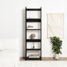 Bimossa W6060 Gülçiçek Kitaplık Siyah