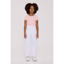 Tyess Basic Bg Store Kız Çocuk Beyaz Eşofman Altı