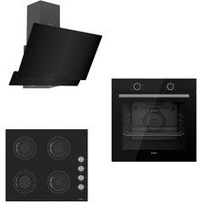 Ferre Svart Cs Serisi Siyah Ankastre Set ( D063 - CS205 - XE61CS )