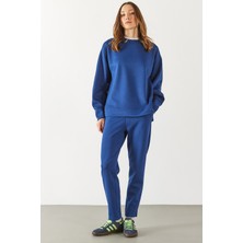 Alian Yumuşak Dokulu Jogging Pantolon(Cupro) - Navy
