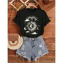 Lıve By Yazı Baskılı Basic T-Shirt