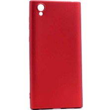 Vardar Aksesuar Sony Xperia L1 Uyumlu Kılıf   Renkli Mat Ince Sert 3A Rubber Kapak