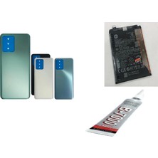 SDT Redmi Note 12 5g Arka Batarya Kapağı ,batarya ve B7000 Yapıştırıcı (Yeşil)