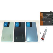 SDT Redmi Note 12S Arka Batarya Kapağı ,batarya ve B7000 Yapıştırıcı (Siyah)