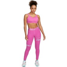 Nike Pro Dri-Fıt Graphic Mid-Rise Kadın Tayt - Aktif Fuşya/okyanus Bliss DX0080-623 Pembe