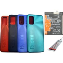 SDT Redmi 9t Arka Batarya Kapağı ,batarya ve B7000 Yapıştırıcı (Yeşil)