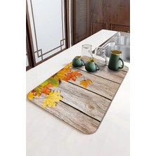3D Çınar Turuncu Microfiber Bulaşık Kurutma Matı MM028