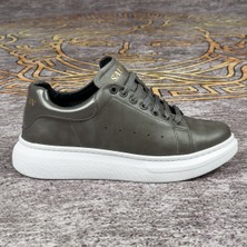 Gri Mcqueen Style Spor Ayakkabı Günlük Sneaker Ortopedik Tabanlı 310