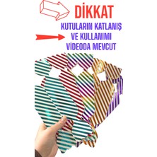 HUR-AY PACK Bayram Şeker Hediye Paketi, Şeker Şeklinde Kutu, Bayram Hediye Kiti,  Açıklama Dikkat , 10 Adet