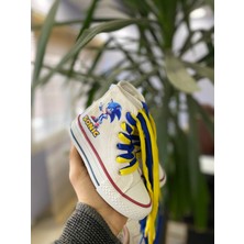 Sonic Baskılı Çocuk Spor Ayakkabı Ortopedik Taban Sneaker