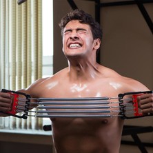 Lurette 5 Kademe Sertlik Ayarlanabilir Çelik El - Ayak - Göğüs Yayı -  Fitness Yayı