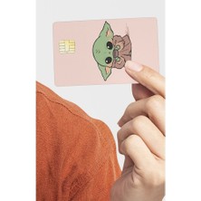 Major Selection Bebek Yoda Tasarımlı Kredi Kartı Kaplama Stickeri